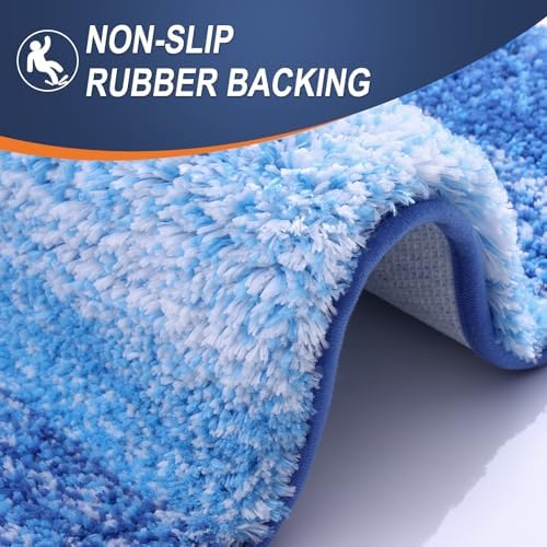 OLANLY Small Bathroom Rugs 35x16, Extra Soft Absorbent Microfiber Bath Rugs - Image 5