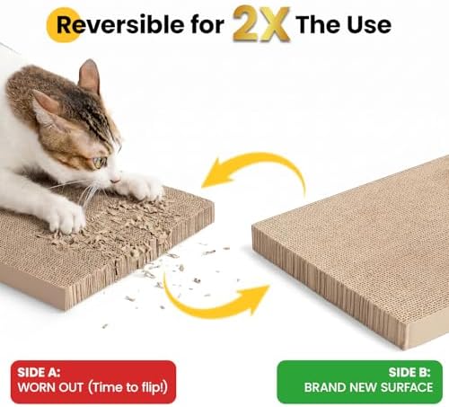 Conlun Cat Scratcher Box, Cardboard Pad, Bed - Image 6