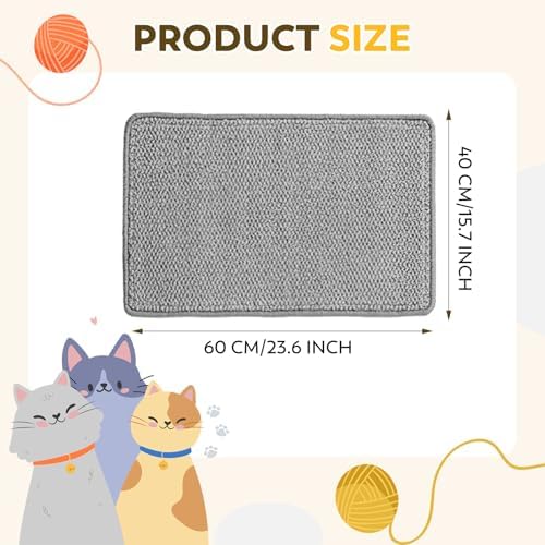 2PCS 23.6" x 15.7" Cat Scratcher Mat - Image 6