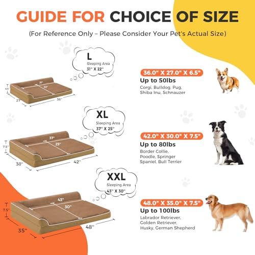 XXL Orthopedic Dog Bed, Extra Large Dogs - Image 4
