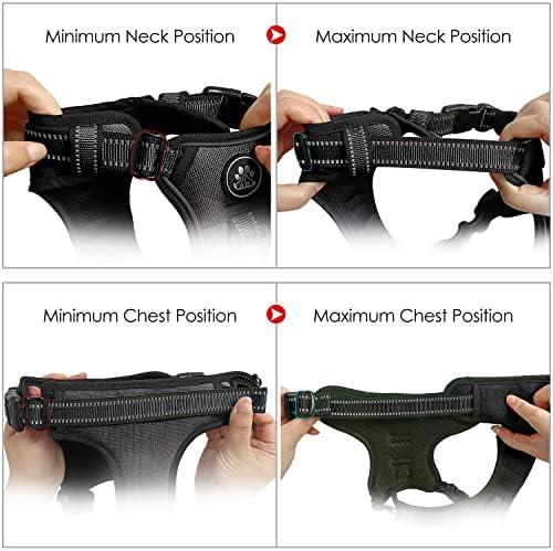 NESTROAD Dog Harness for Small Sized Dog, No Pull Dog Vest Harness Set - Image 5