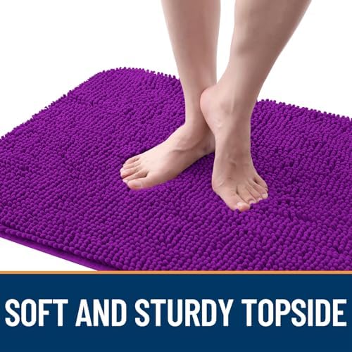 OLANLY Dog Door Mat for Muddy Paws 50x30, Super Absorbent Chenille Mud Mat - Image 4