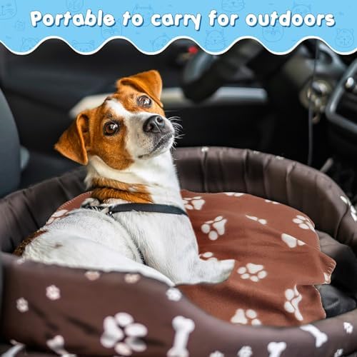 Eccliy 20 Pcs Puppy Blanket Fleece Pet Dog Throw, 39 x 28 Inch - Image 5