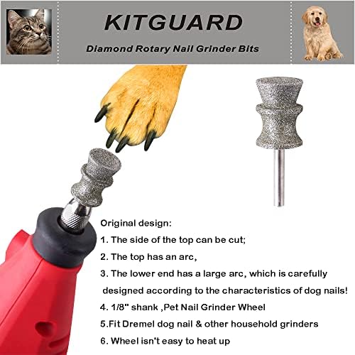 Diamond Dremel Dog Nail Grinder Bits - Image 2