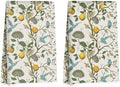 2 Pcs Lemon Birds Kitchen Towels 14x24 In, Lemon Birds Gifts by NISTOMISU