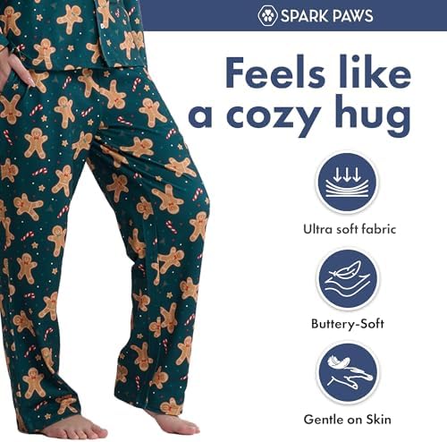 Spark Paws Christmas Matching Dog and Owner Pajama Bottoms - Image 2