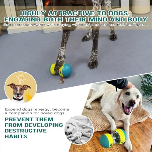 BSISUERM Dog Treat Dispensing Puzzle Toy Adjustable Food Dispenser Slow Feeder - Image 6