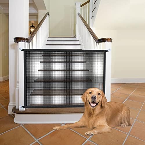 Cupount Dog Screen Mesh Gate for House, Stairs and Doorways, 29 x 45 in by Cupount