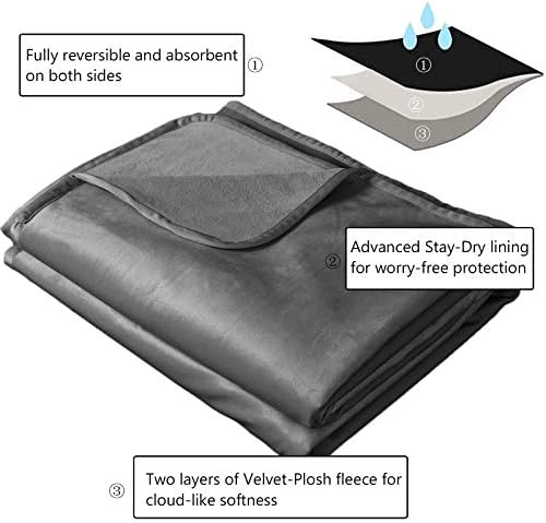 Ameritex Pet Bed Blanket Reversible 100% Waterproof Velvet Super Soft - Image 3