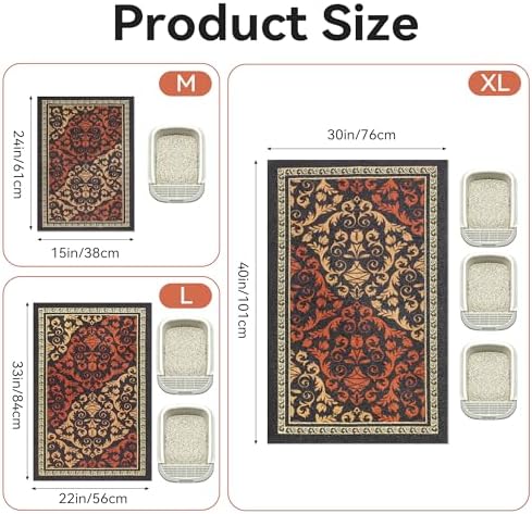 Cat Litter Mat, Waterproof & Non-Slip Backing, Litter Box Catcher, Soft on - Image 6