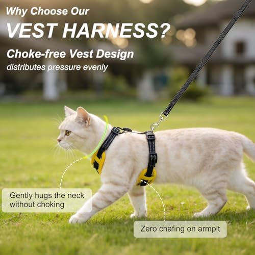 BEAUTYZOO Cat Harness and Leash Set, Escape Proof and Adjustable - Image 2