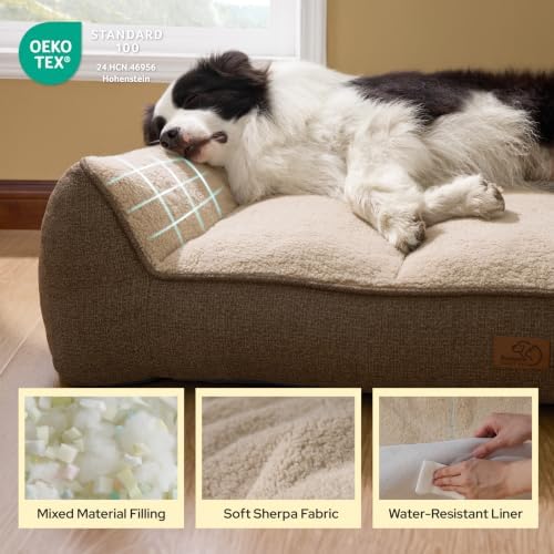 Bedsure SupportMax® Extra Thick Orthopedic XL Dog Beds Large Sized Dog - Image 5