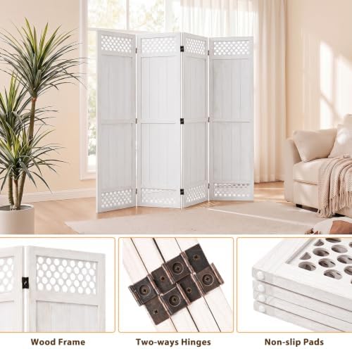 Wood Room Divider Privacy Screen - Image 2