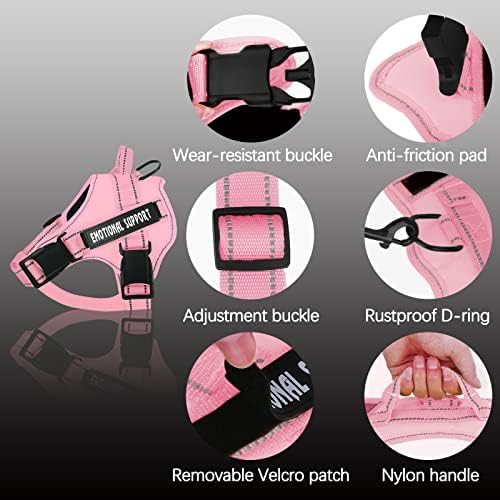 voopet Service Dog Harness, Emotional Support Pet Vest Harness, Reflective - Image 2