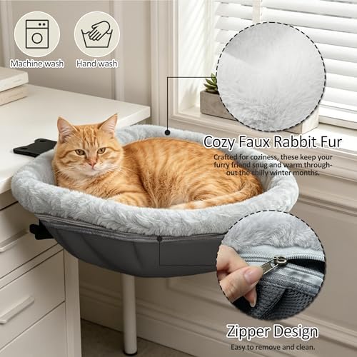 Cat Desk Bed, Desk Mounted Cat Hammock - Image 3