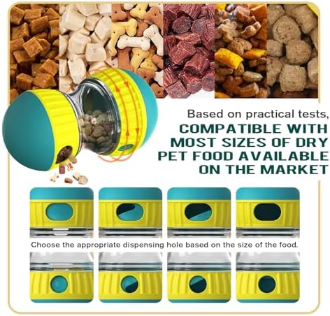 BSISUERM Dog Puzzle Toy Adjustable Treat Dispensing Ball Food Dispenser Tough - Image 3