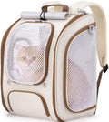 Pecute Cat Backpack Carrier, Spacious & Breathable Pet Backpack by pecute