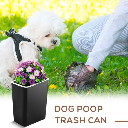 Jingmore Small Dog Poop Trash Can Outside 3.96 Gal/ 15 L - Image 4