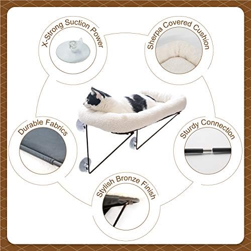Zakkart Cat Window Perch, 100% Metal Supported from Below - Image 4