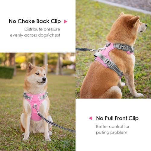 PHOEPET No Pull Dog Harness, Unique Colors Reflective Adjustable Dog Vest - Image 4