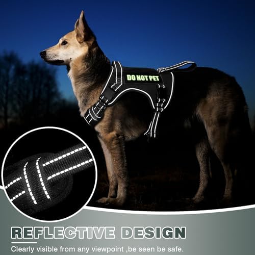 WINSEE Tactical Dog Harness, No Pull Dog Harness - Image 5