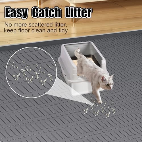 Silicone Cat Litter Mat 47" x 35" Cat Mat - Image 5