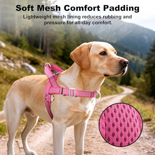 No Pull Dog Harness with Handle, Adjustable Soft Mesh Padded Vest - Image 4