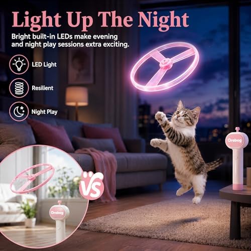 Cat Toy Disc Launcher, Rechargeable Interactive Cat Fetch Toy - Image 6