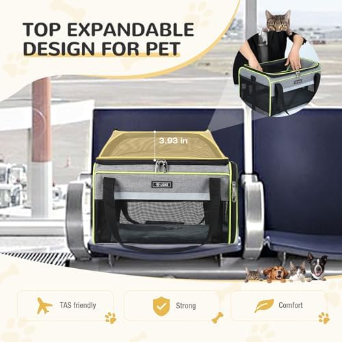 Lekereise Top-Expandable Pet Carrier 17x11x9.5 Inch Alaska Hawaiian Airline - Image 6