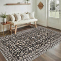 Washable Area Rugs 5x7 for Living Room Non-Slip Soft Large Vintage Carpet by NYZEL