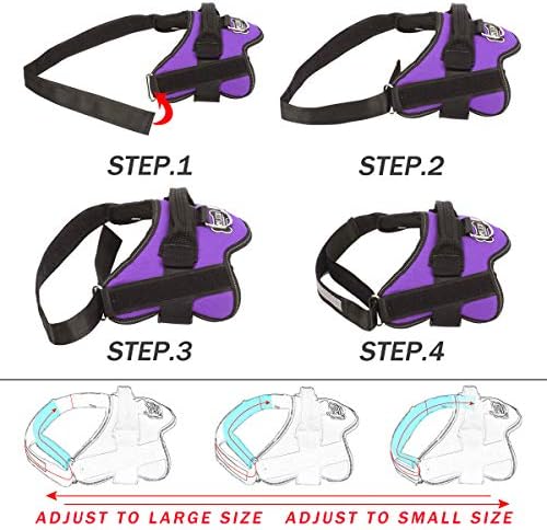 Bolux Dog Harness, No-Pull Reflective Dog Vest, Breathable Adjustable Pet - Image 3
