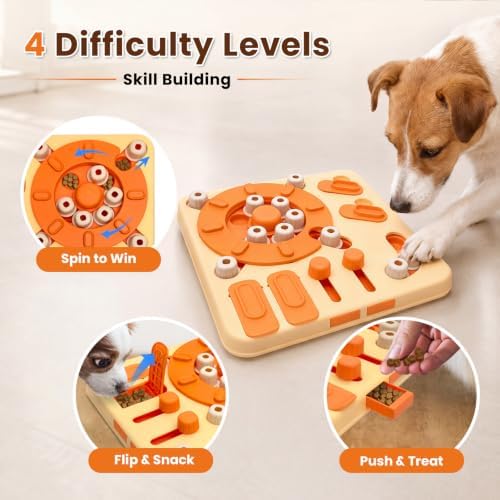 Dog Puzzle Toy, 4-Level Interactive Dog Toys - Image 3