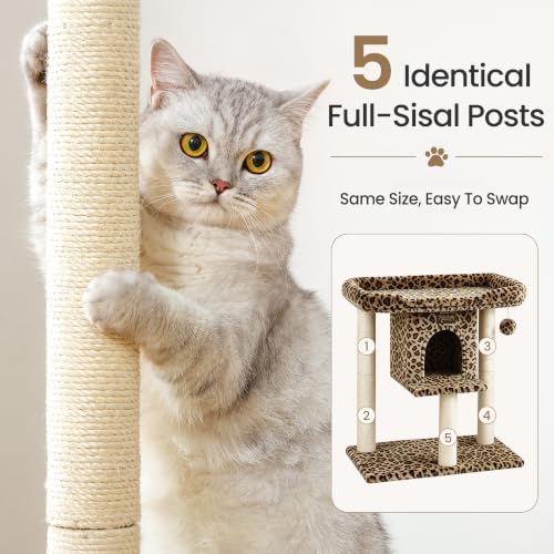 Cat Tree Tower Scratching Post for Indoor Large Adult Cats - Image 3