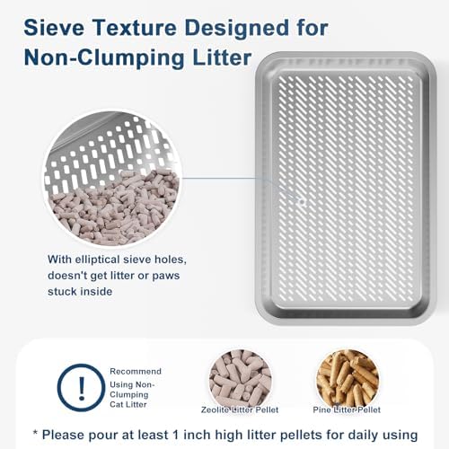 Suzzipaws Stainless Steel Sifting Litter Box - Image 4