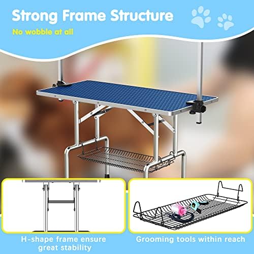 Lyromix 36'' Foldable Dog Grooming Table - Image 4