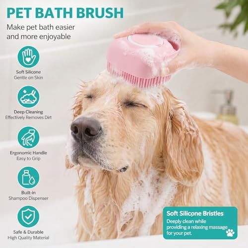 Soft Silicone Pet Bath Massage Brush - Image 3