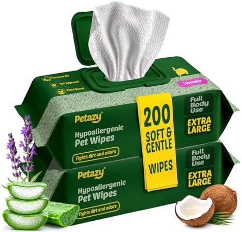 Petazy Pet Wipes for Dogs & Cats by Petazy