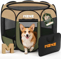 Dog Cat Small Animal Puppy Playpen Crate, Olive Green by MZNZ