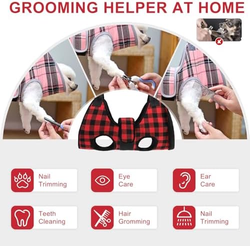 BEAUTYZOO Dog Grooming Hammock for Small Dogs/Cats, Nail Trim Restraint - Image 5