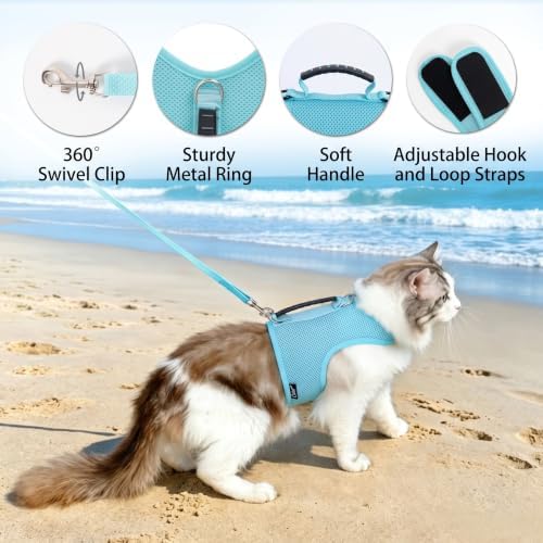 Cat Harness and Leash Set for Walking Escape Proof, Extra Large - Image 5