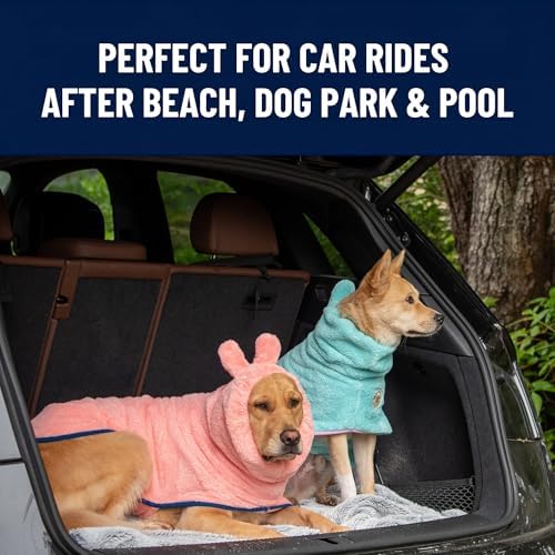 DERPYCHAPPY Dog Bathrobe Towel Robe After Bath Microfiber - Image 3