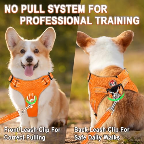 Dog Harness Step in Dog Vest Harness, Reflective Adjustable Puppy No Pull - Image 5