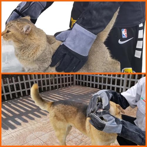 WZQH 23.6 In Gloves for Animal Handling, Bite Proof for Cat Dog.L - Image 4