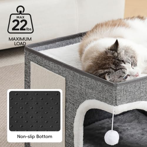 Cat Beds for Indoor Cats, Large Kitten Bed - Image 2