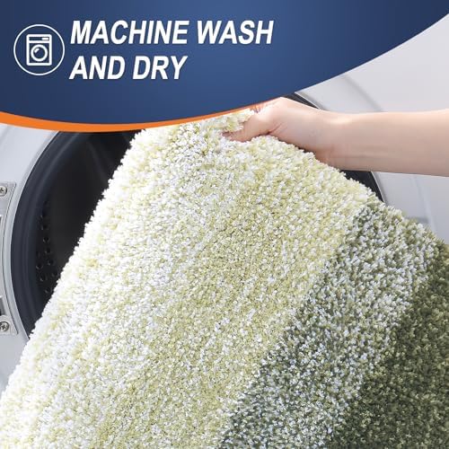OLANLY Bathroom Runner Rug 40x24, Extra Soft Absorbent Microfiber Bath Rugs - Image 6
