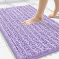 Smiry Bathroom Rugs 30X20, Extra Soft Rubber Backing Chenille Bath Mats by Smiry