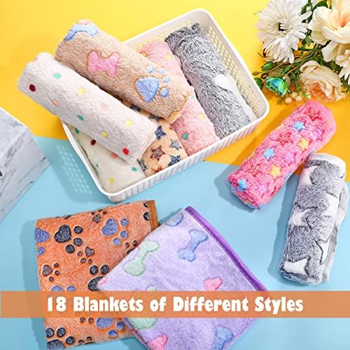 Chumia 18 Pcs Fleece Puppy Blanket - Image 4