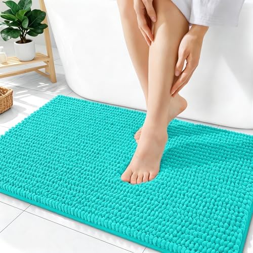 OLANLY Thick Chenille Bathroom Rugs 36x24, Soft Absorbent Bath Mat by OLANLY