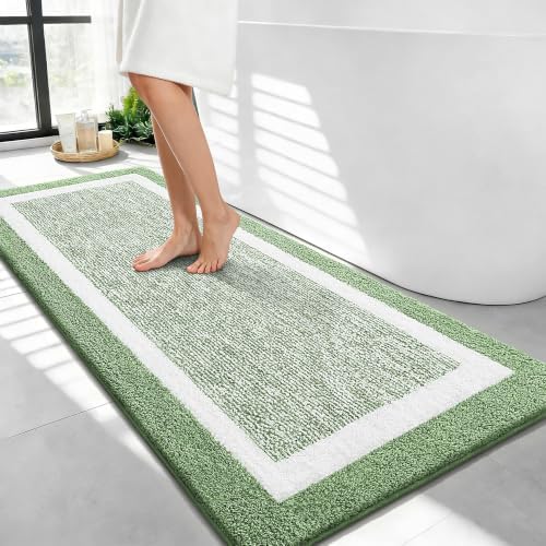 OLANLY Bathroom Runner Rugs 44x24, Long Bath Mats by OLANLY