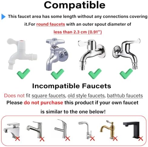 6.56ft/2m Sink Spray Rubber Hose, Sink Hose Attachment - Image 2